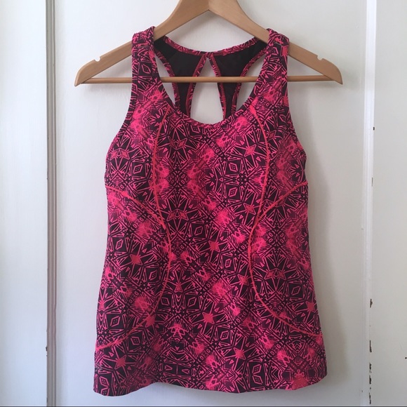 ATHLETA | Pink Cairo Energy Racerback Cycling Tank - Picture 1 of 5